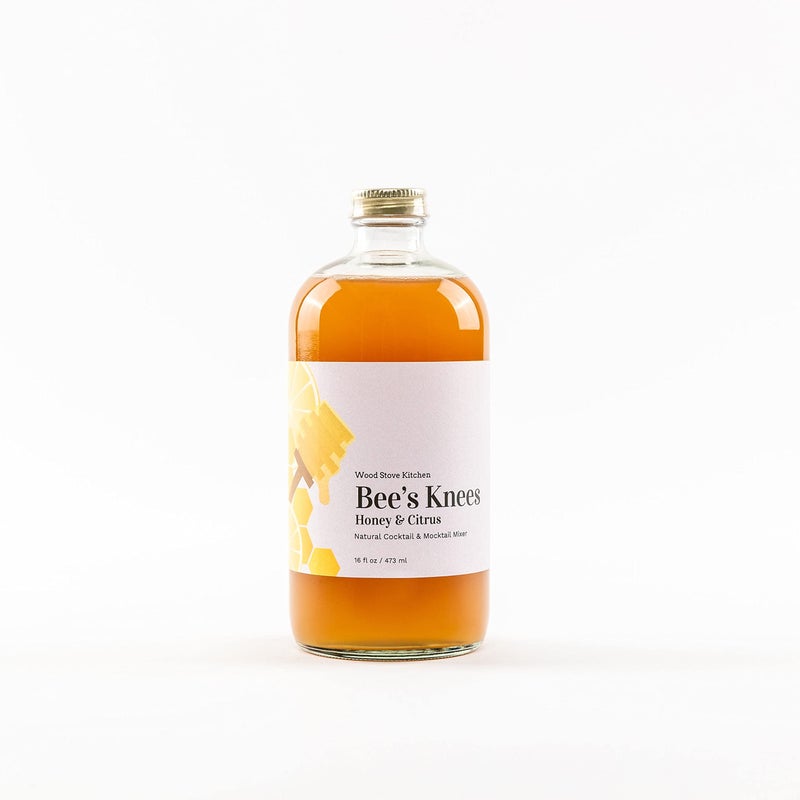 Wood Stove Kitchen - Bee's Knees Mix | Cocktail & Mocktail Mixer - Natural Craft Syrup with Tasty Flavors - Concentrated & Alcohol Free - Aromatic, Honey & Citrus, 16 oz. - Image 1
